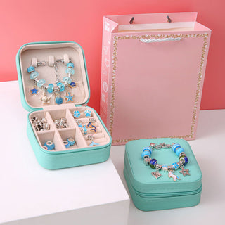 DIY kralenarmbandjes maakset voor kinderen Blauw