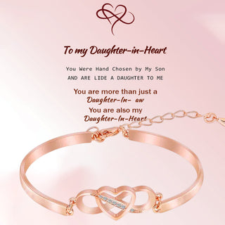 Hartjesarmband - Always Remember I Love You Mom Rose Goud med kort 3