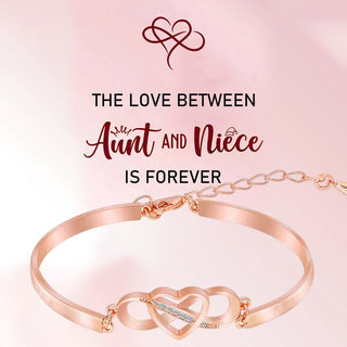 Hartjesarmband - Always Remember I Love You Mom Rose Goud med kort 4