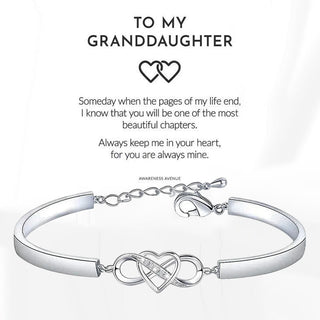 Hartjesarmband - Always Remember I Love You Mom Zilver med kort 5