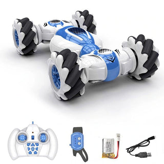 Twist-auto met bewegingssensor Blauw Med ur