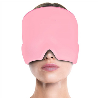 Verkoelende hoofdpijnmuts voor comfort en verlichting Roze