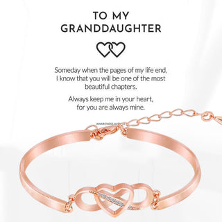 Hartjesarmband - Always Remember I Love You Mom Rose Goud med kort 5