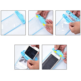 Waterdicht telefoonhoesje met glow-in-the-dark effect