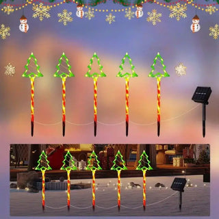 Grondverlichting snoepboom op zonne-energie | Decoratieve LED tuin- en gazonverlichting voor buiten - CandyTree