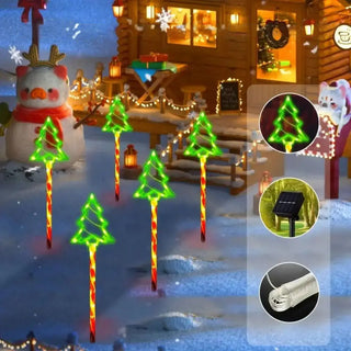 Grondverlichting snoepboom op zonne-energie | Decoratieve LED tuin- en gazonverlichting voor buiten - CandyTree