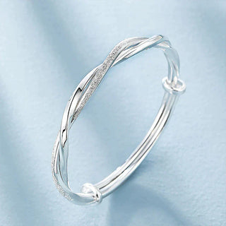 Prachtig Verweven Zilverarmband