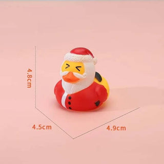 Adventskalender met 24 kerst-badeendjes