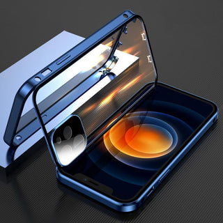 iPhone-hoesje met dubbelzijdige gesp Blauw