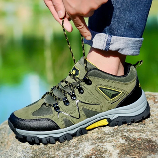 Heren Laarzen Wandelschoenen Sportief Waterdicht Bruin Groen
