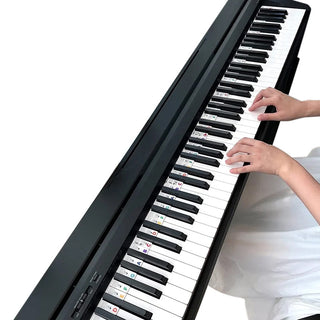 Afneembare notenbalkstickers voor pianokeyboard