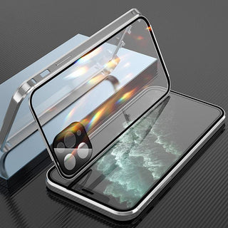 iPhone-hoesje met dubbelzijdige gesp Zilver