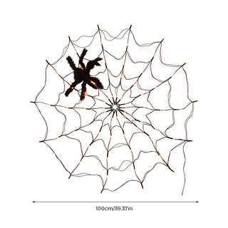 Halloween decoratieve LED-verlichting met spinnenweb