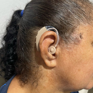 Oplaadbaar hoortoestel achter het oor - krachtige geluidsversterking