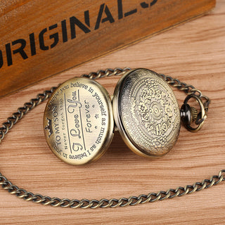 To My Son quartz zakhorloge aan ketting
