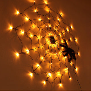 Halloween decoratieve LED-verlichting met spinnenweb