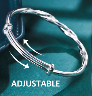 Prachtig Verweven Zilverarmband