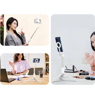 Magnetische selfiestick met statief voor telefoon