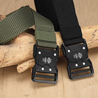 Unisex Tactische Nylon Riem – Stevig, Ademend en Veelzijdig