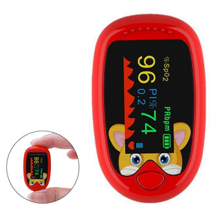 Draagbare Niet-Invasieve Zuurstofmeter - Zuurstofgehalte & Hartslag Onyx-meter Rood - Kinderen