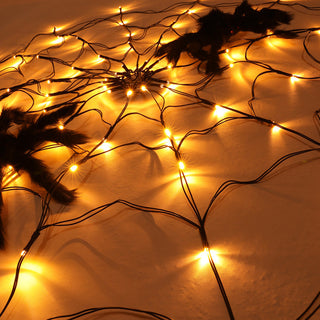 Halloween decoratieve LED-verlichting met spinnenweb