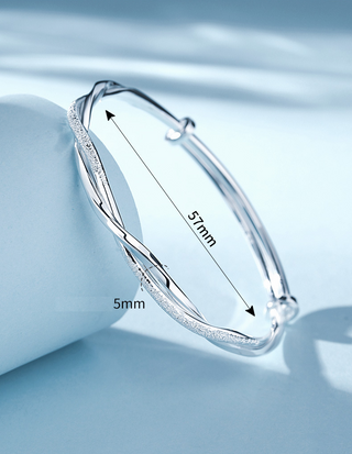 Prachtig Verweven Zilverarmband