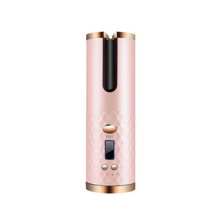 Draadloze Auto Curler | Draagbare automatische krultang Roze