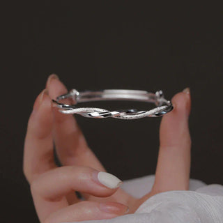 Prachtig Verweven Zilverarmband