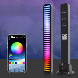 32-bit LED-ritmelamp met geluidsreactie Zwart