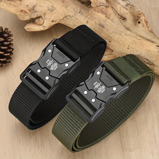 Unisex Tactische Nylon Riem – Stevig, Ademend en Veelzijdig