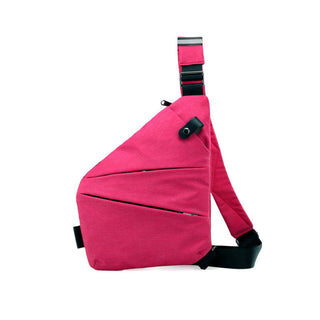 Anti-Diefstal Schoudertas - TravelSafe Rechtshandig Fuchsia