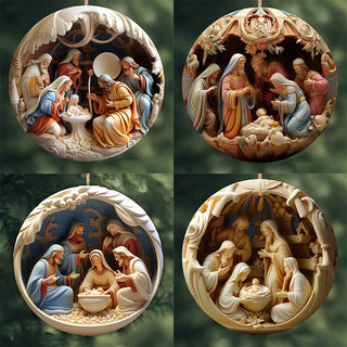 Kerststal kerstdecoratie