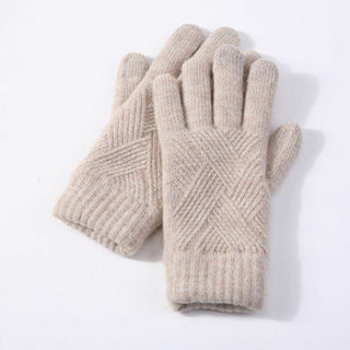 Reladine | Gebreide handschoenen, warm en veelzijdig Beige
