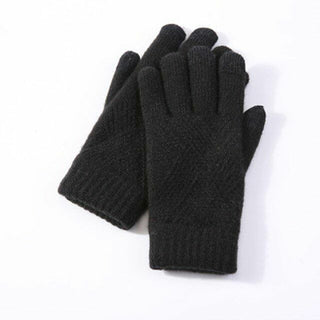 Reladine | Gebreide handschoenen, warm en veelzijdig Zwart
