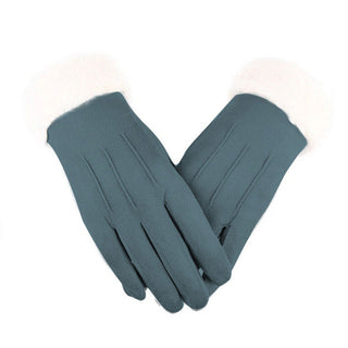 Raitlyn | Fluweelzachte leren handschoenen, praktisch en stijlvol Blauw