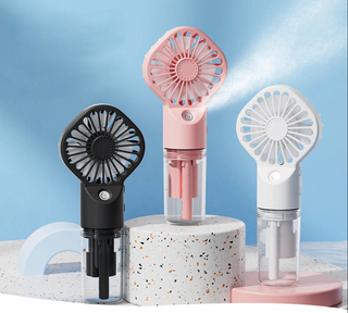 Airprot | Draagbare mini-USB-ventilator met luchtbevochtiger Roze