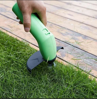 Snoerloze Precisie Grastrimmer voor Verhoogde Plantenbakken - Compacte Onkruidtrimmer op Batterij