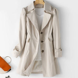 ELYSSI Trenchcoat Dames Veelzijdig voor Elke Gelegenheid Beige