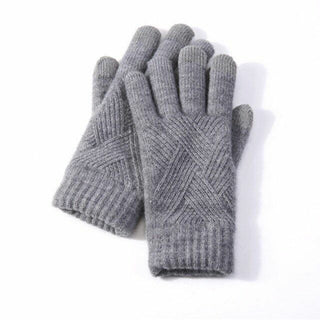 Reladine | Gebreide handschoenen, warm en veelzijdig Donkergrijs