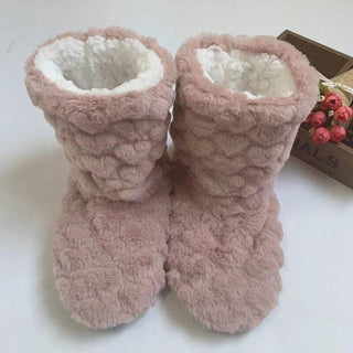 Bary | Hoge teddy pantoffels, warm en zacht Mørk Roze