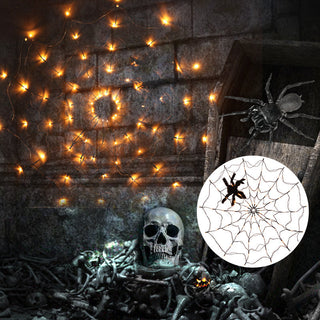 Halloween decoratieve LED-verlichting met spinnenweb
