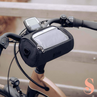 Fietstas met touchscreen Zwart