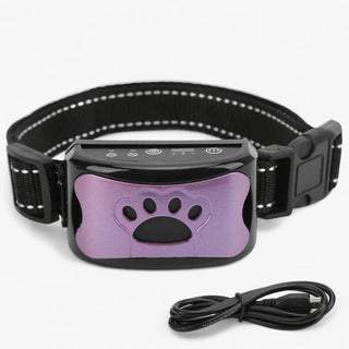 Antiblafband voor Honden met Pijnvrije Tril- en Ultrasoontechnologie Paars