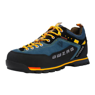 Heren Wandelschoenen met Veters - Stevige grip voor elk terrein Blauw Geel
