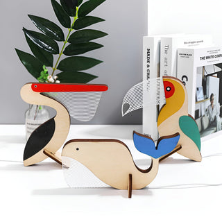 Wildlife lamp-hout-acryl-animal-meter lamp LED Night Light