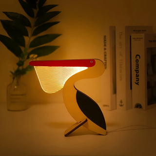 Wildlife lamp-hout-acryl-animal-meter lamp LED Night Light