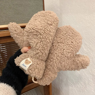 Olise | Teddy wanten, zacht en heerlijk warm Kaki A