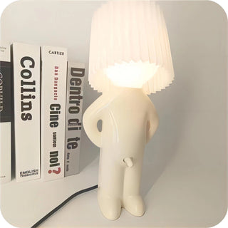 Mensvormige Tafellamp met Speels Designerontwerp Wit
