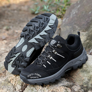 Heren Stijlvolle Wandelschoenen Veterschoenen Gripvaste Zool