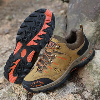 Heren Stijlvolle Wandelschoenen Veterschoenen Gripvaste Zool